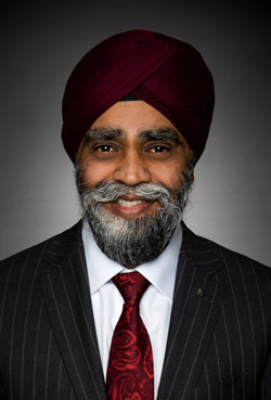 Photo de l’honorable Harjit S. Sajjan, ministre du Développement international et ministre responsable de l’Agence de développement économique du Pacifique Canada